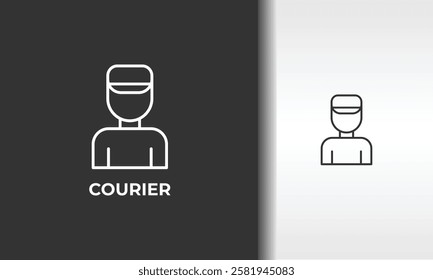 Courier Vector, Icon Or Logo Sign Isolated Symbol Illustration