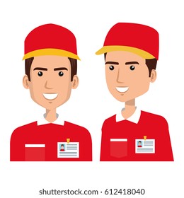 courier worker avatar character