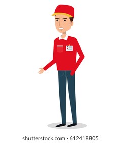 courier worker avatar character