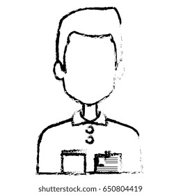 courier worker avatar character