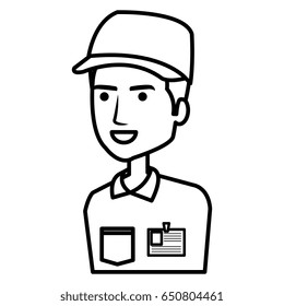 courier worker avatar character