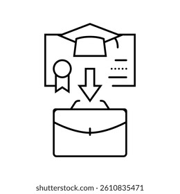 course catalog online learning platform line icon vector. course catalog online learning platform sign. isolated contour symbol black illustration