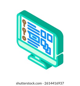 course catalog online learning platform isometric icon vector. course catalog online learning platform sign. isolated symbol illustration