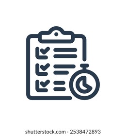 Course Completion on Learning Management System Vector Icon