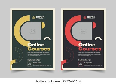 Course Flyer, Back to School Flyer, Online Course Promotion Flyer, Admission Flyer Template