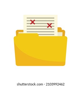 Course folder edit icon. Flat illustration of course folder edit vector icon isolated on white background