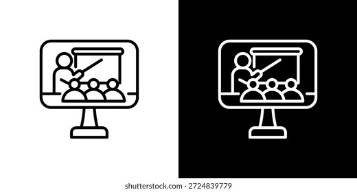 Course icon black and white