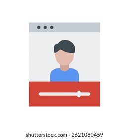 Course Icon for Learning and Online Education Platforms – Lesson plan vector, school training illustration, academic path. Flat Icon