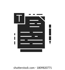 Natürlich Material schwarze Glyphe Symbol. Online-Unterrichtsprüfung. Schulungsprogramme, Kurse und Vorträge. Piktogramm für Webseiten, mobile App.