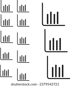 Course stats icon line isolated on clean background. Success chart concept drawing icon line in modern style. Vector illustration for your website mobile logo app UI design.