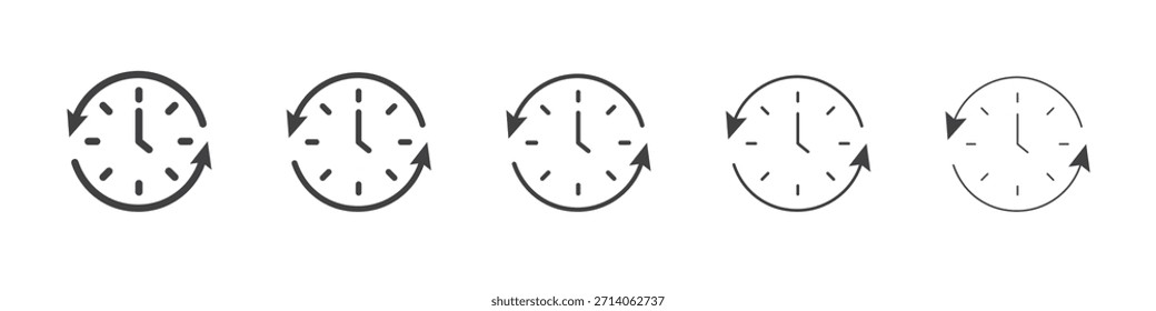 Course of time icon design, logo, app, UI. Vector illustration, EPS