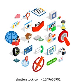 Course of time icons set. Isometric set of 25 course of time vector icons for web isolated on white background