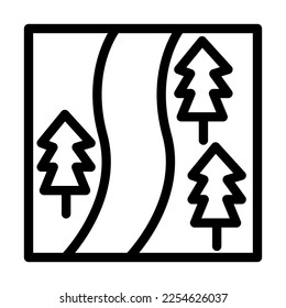 Course Vector Line Icon Design