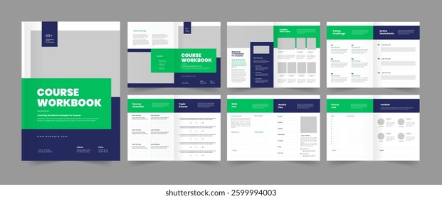 Course Workbook Design, Course handbook Template.