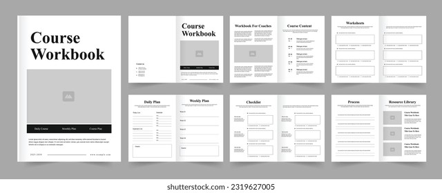 Course Workbook Layout Design and Workbook Layout 