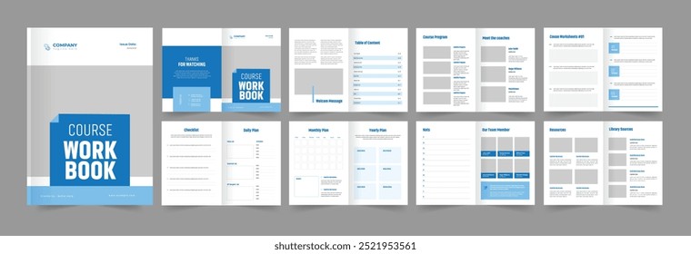 Course Workbook Template Online Workbook Design