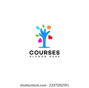 courses logo Design Template Vector