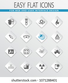 Courses school vector icons for user interface design