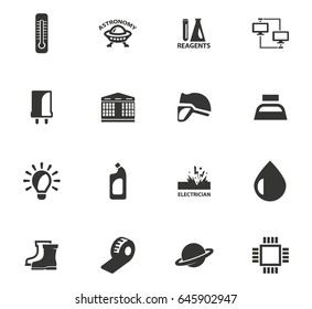 Courses school vector icons for user interface design