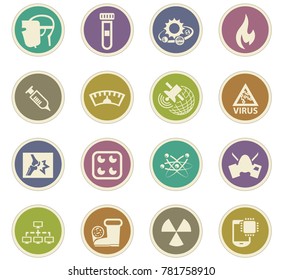 Courses school vector icons for user interface design