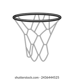 court basketball hoop cartoon. light stadium, game basket, ball arena court basketball hoop sign. isolated symbol vector illustration