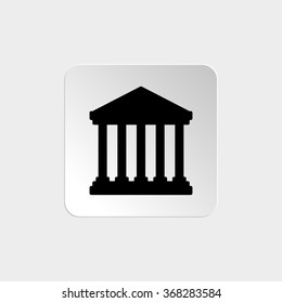 Court Building  - black vector icon