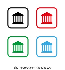 Court Building  - color vector icon
