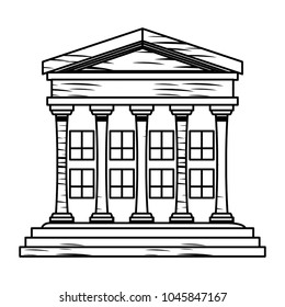 Court building icon 