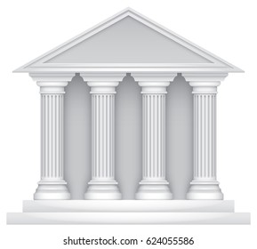 Court Building Icon (vector)