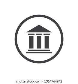 court building icon and vector for web,mobile and print