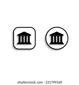 Court Building - vector icon
