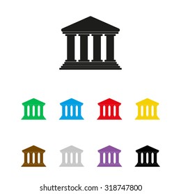 Court Building  - vector icon