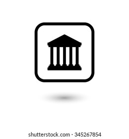 Court Building - vector icon