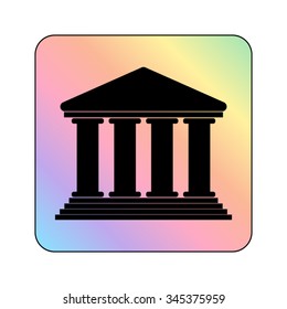 Court Building - vector icon