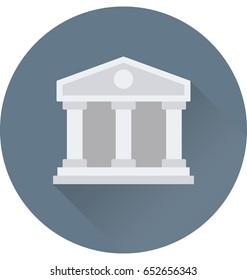 Court Building Vector Icon