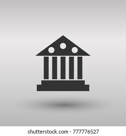 court building vector icon