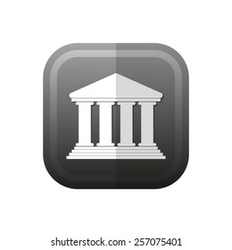 Court Building - vector icon, flat design