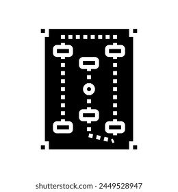 court croquet game glyph icon vector. court croquet game sign. isolated symbol illustration