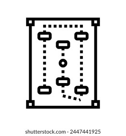 court croquet game line icon vector. court croquet game sign. isolated contour symbol black illustration