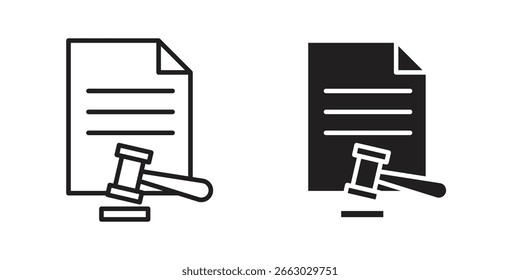 Icono de decisión judicial Vector elemento de diseño logo Plantilla