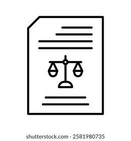 Court file icon Black and white logo