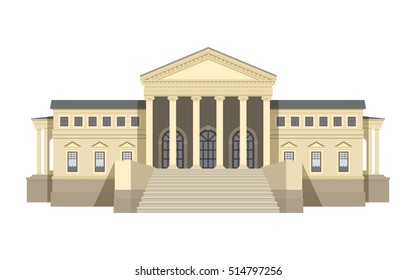 A court or government building with six pillars