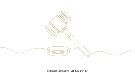 court hammer vector design line art style