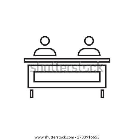 court hearing icon illustration element design