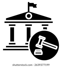 Court Icon Element For Design
