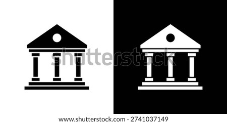 Court icon fill vectors set for ui.