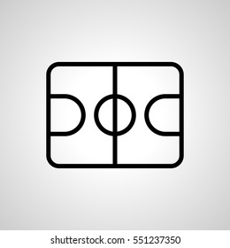court icon. isolated sign symbol