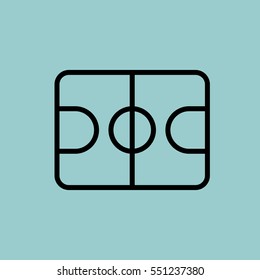 Court Icon. Isolated Sign Symbol