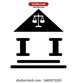 court icon or logo isolated sign symbol vector illustration - high quality black style vector icons

