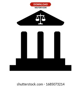 court icon or logo isolated sign symbol vector illustration - high quality black style vector icons
